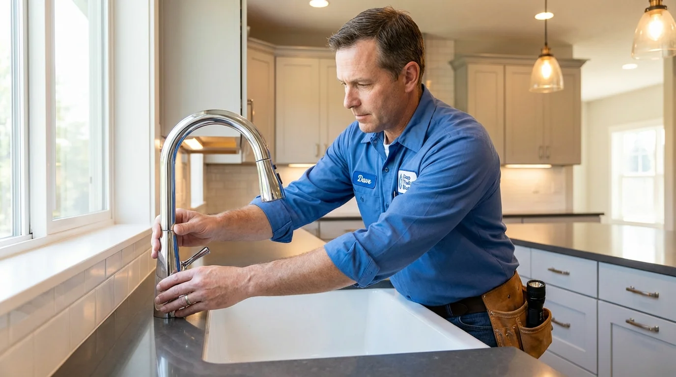 Kitchen faucet installation by Johns Plumbing LLC in Happy Valley