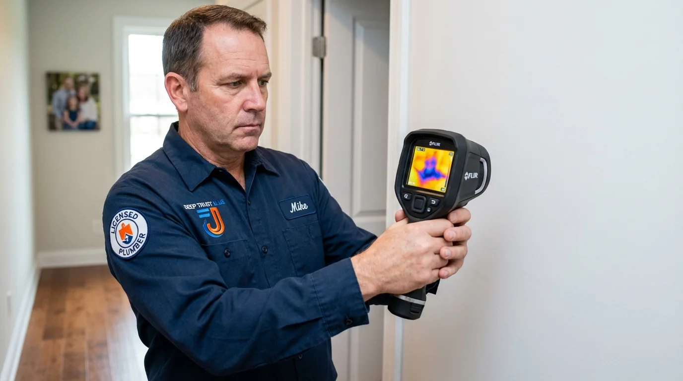Thermal imaging leak detection by Johns Plumbing LLC in Happy Valley